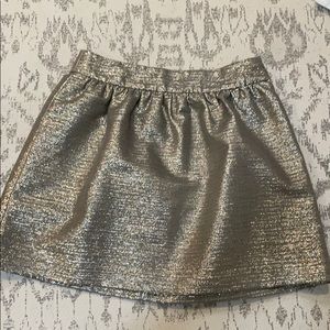 Banana Republic gold metallic skirt